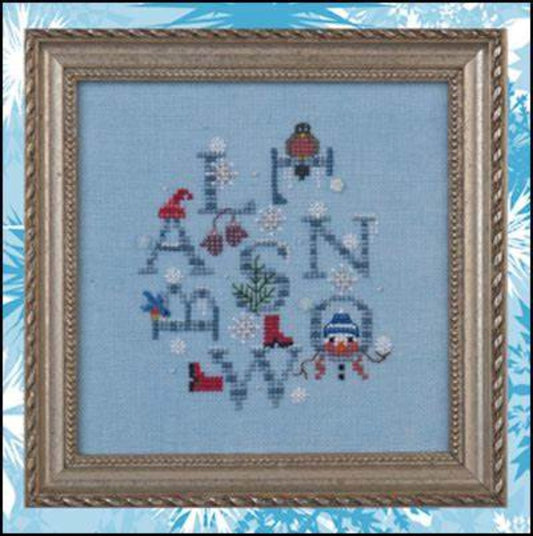 Just Nan Snowball Day cross stitch pattern