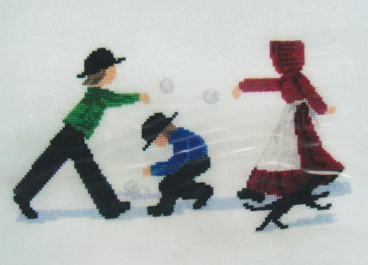 Diane Graebner Snow Ballin', DGX-137 Amish cross stitch pattern