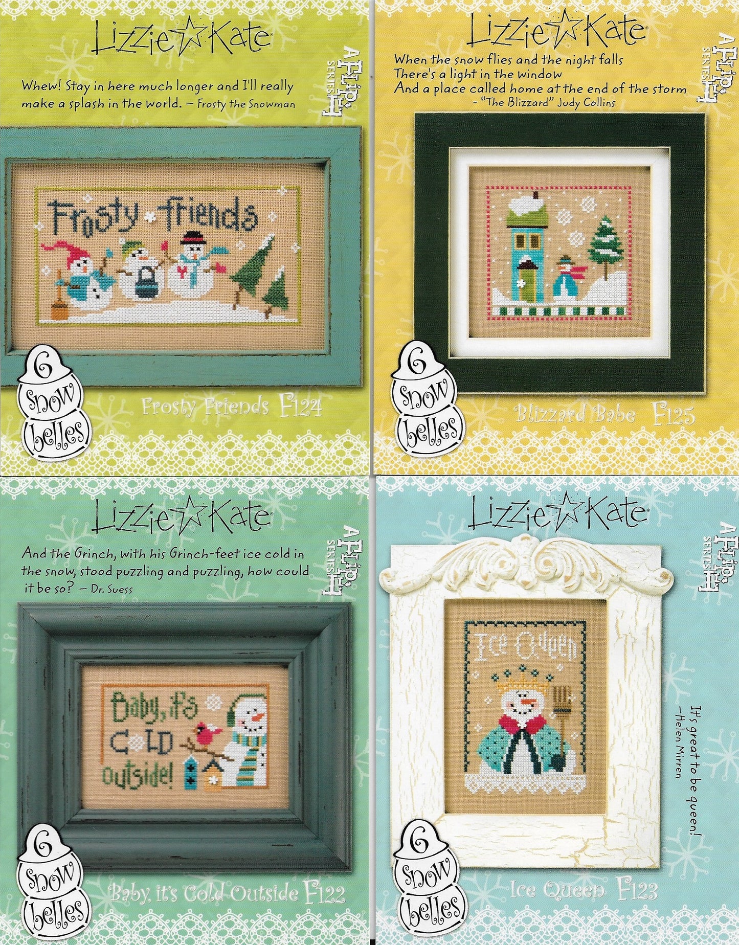 Snow Belles Flip-it (set of 6) pattern