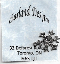Charland Designs Snowflake metal charm