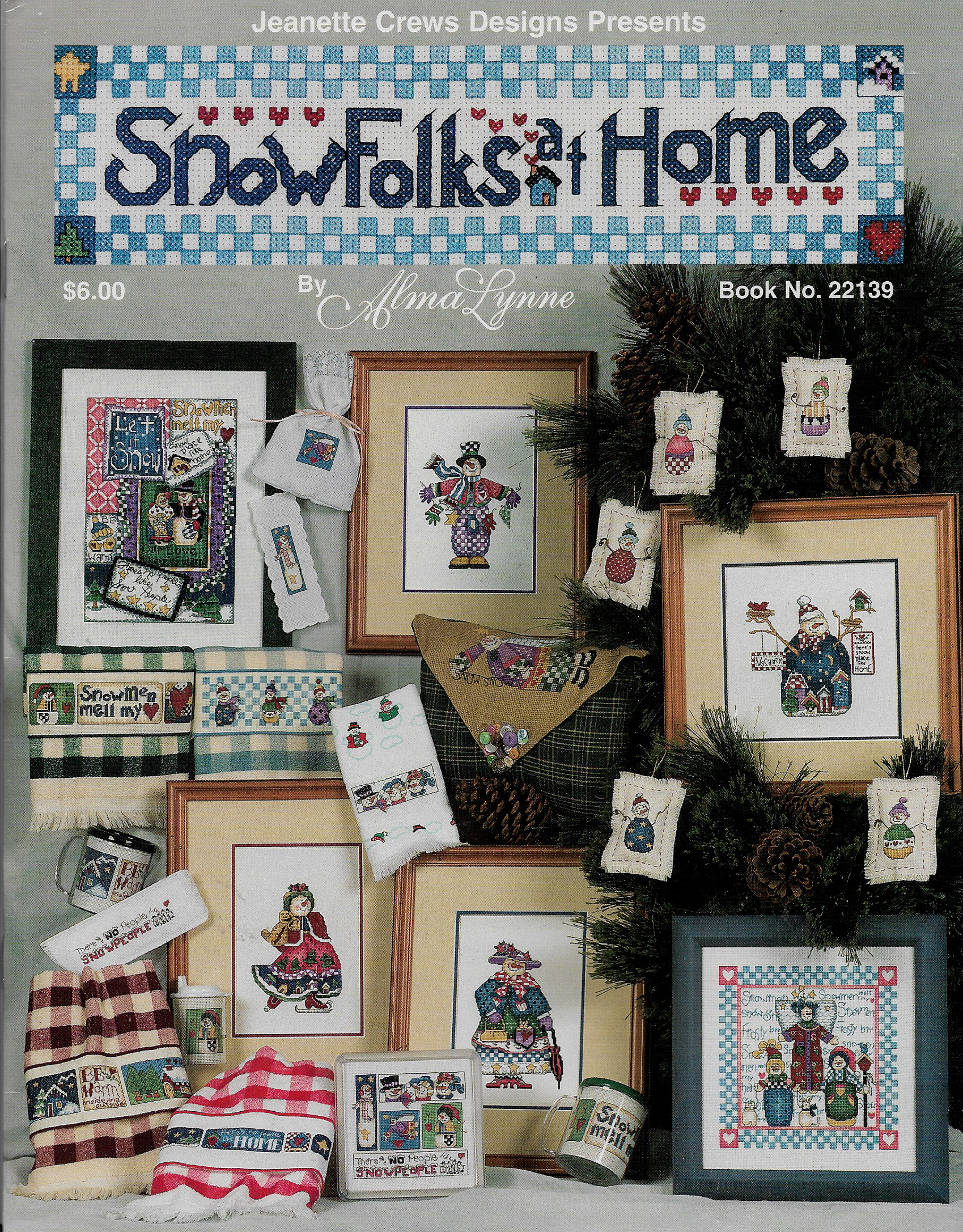 Jeanette Crews Designs Snowfolks at Home 22139 cross stitch pattern