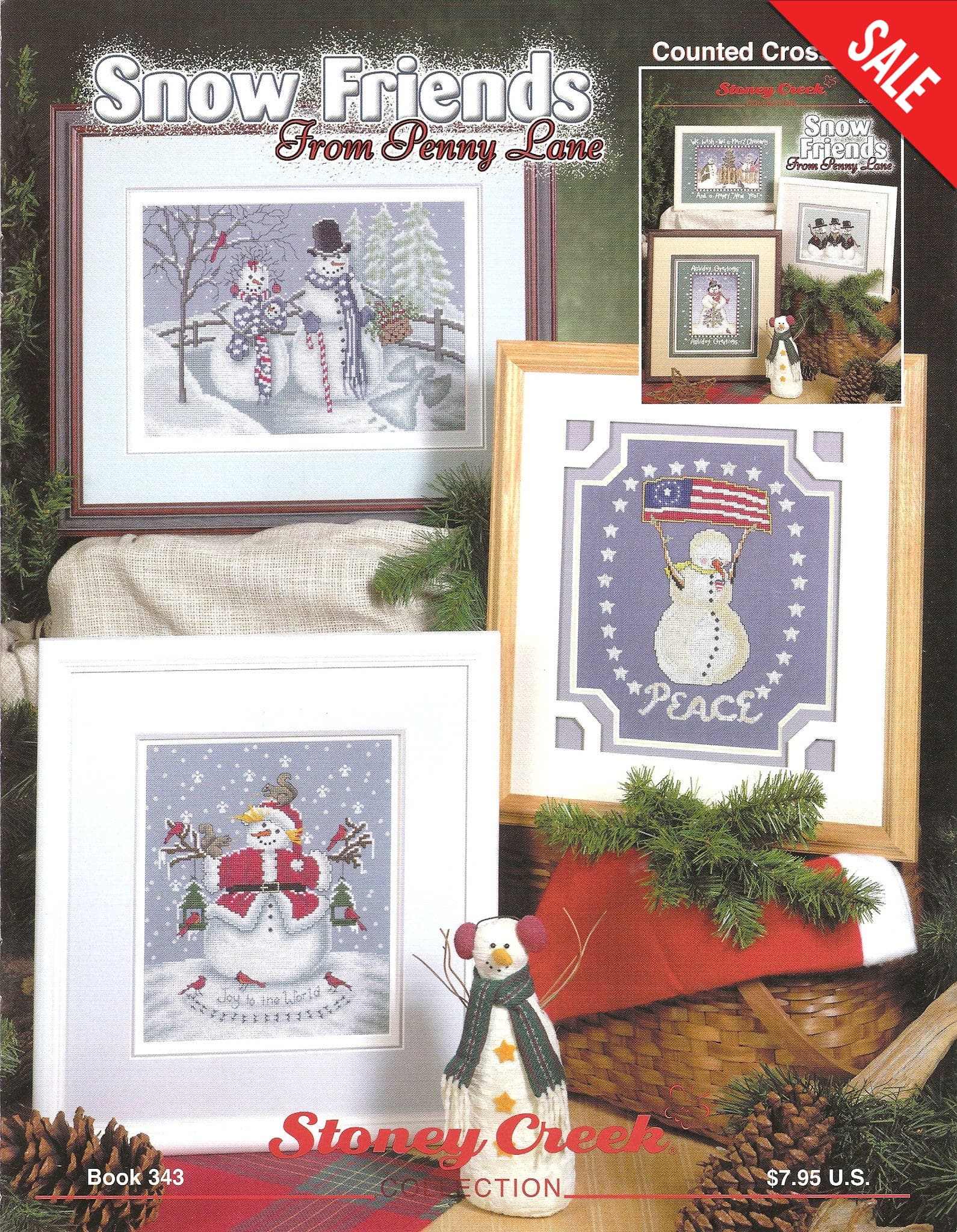 Stoney Creek Snow Friends BK343 cross stitch pattern