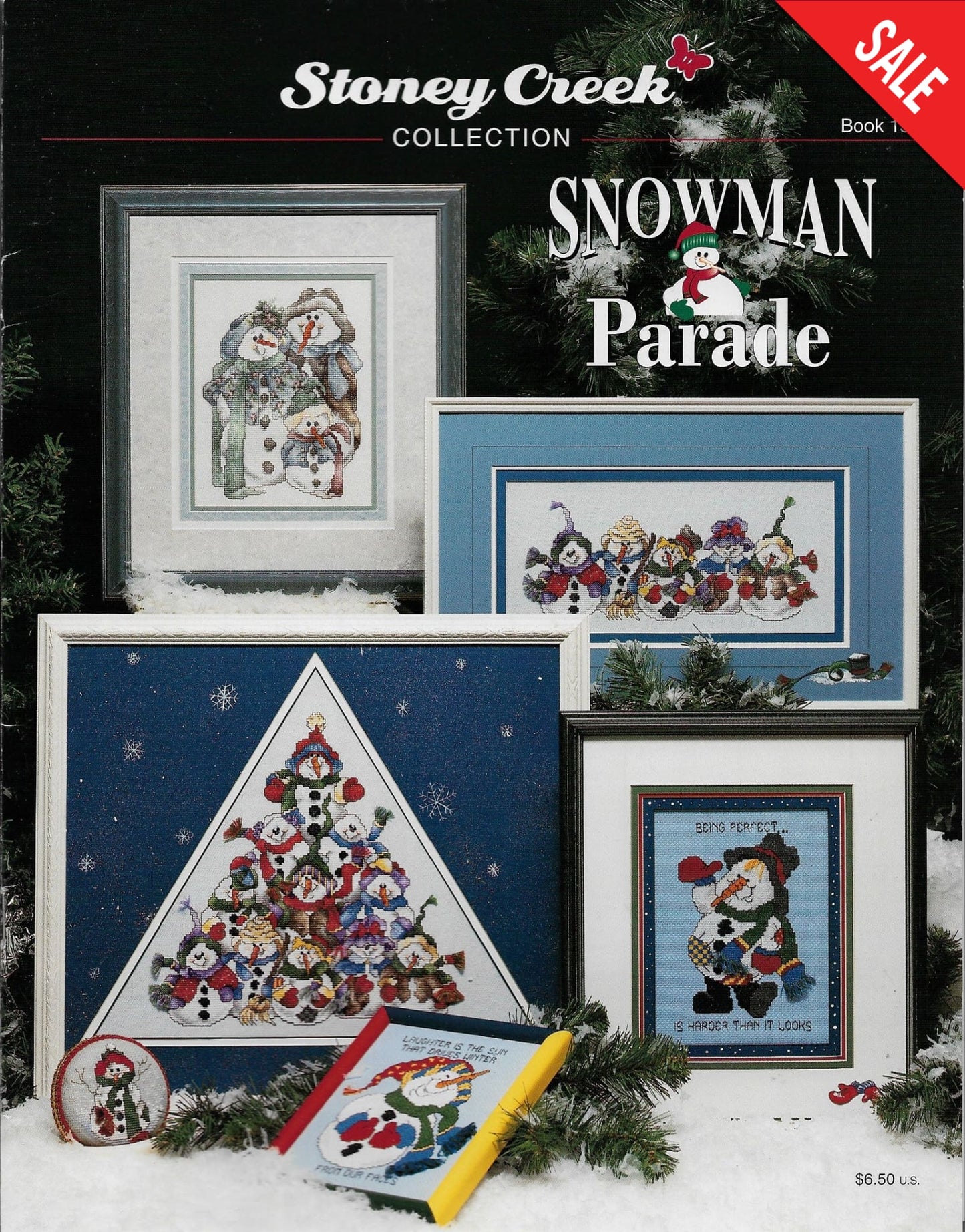 Stoney Creek Snowman Parade BK159 Christmas cross stitch pattern