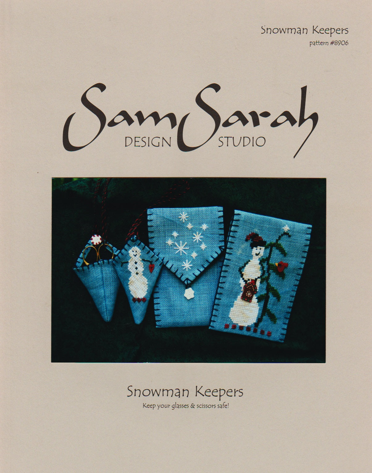 Sam Sarah Snowman Keepers cros stitch pattern