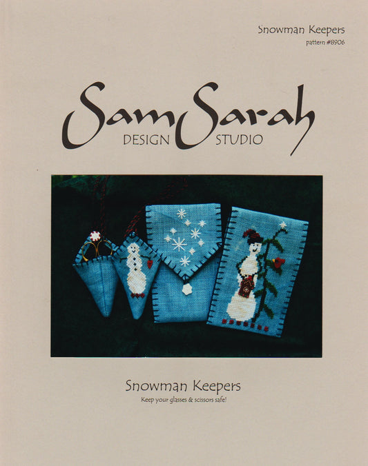 Sam Sarah Snowman Keepers cros stitch pattern