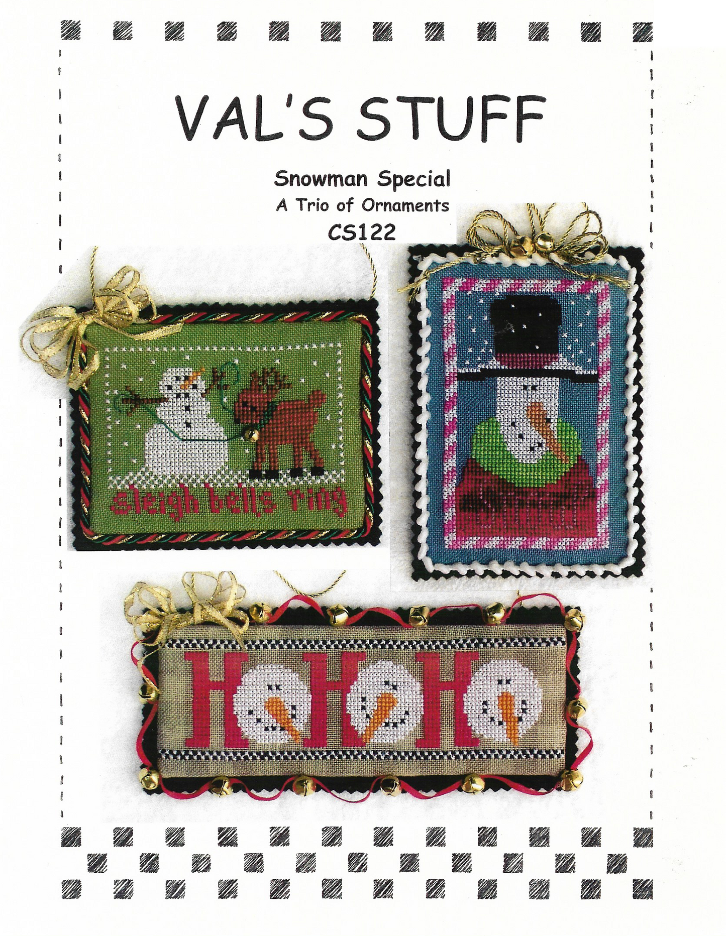 Val's Snowman Special christmas cross stitch pattern