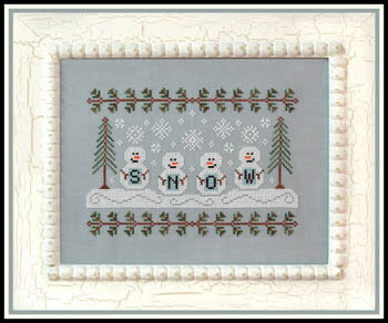 Country Cottage Needleworks Snowmen cross stitch pattern