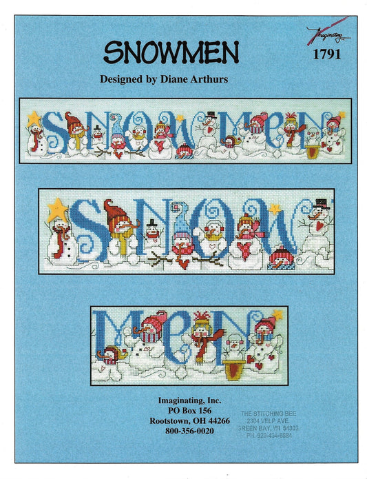 Imaginating Snowmen 1791 cross stitch pattern