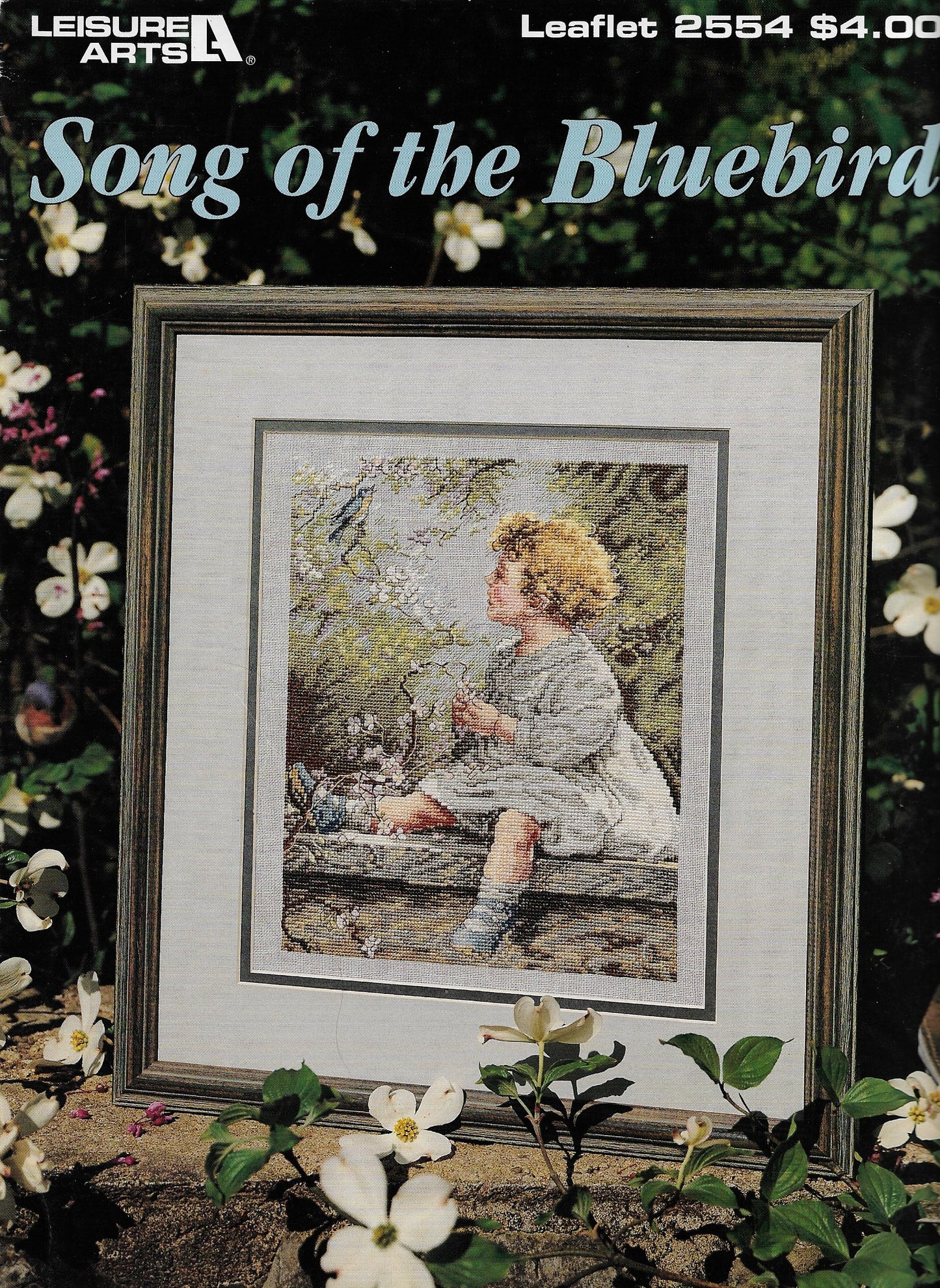 Leisure Arts Song of the Bluebird LA2554 child girl cross stitch pattern