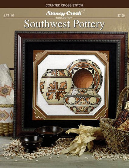 Stoney Creek Southwest pottery LFT110 native american cross stitch pattern