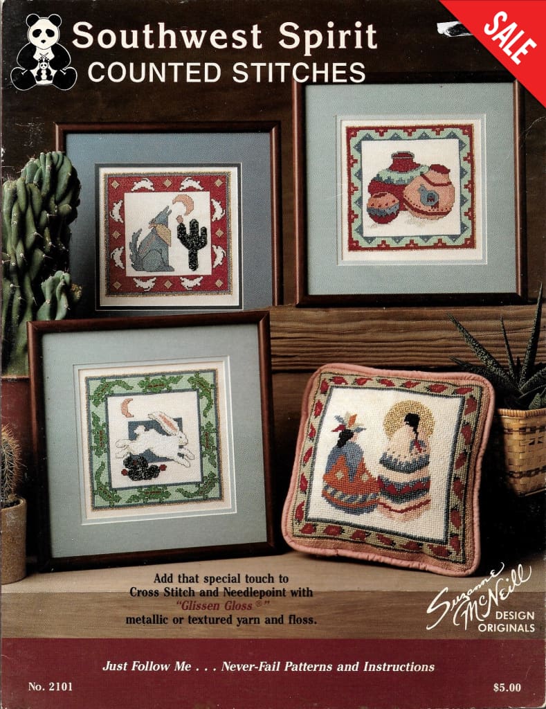 Design Originals Southwest Spirit 2101 native american cross stitch pattern