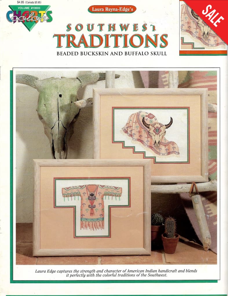 Color charts Southwest Traditions native american cross stitch pattern