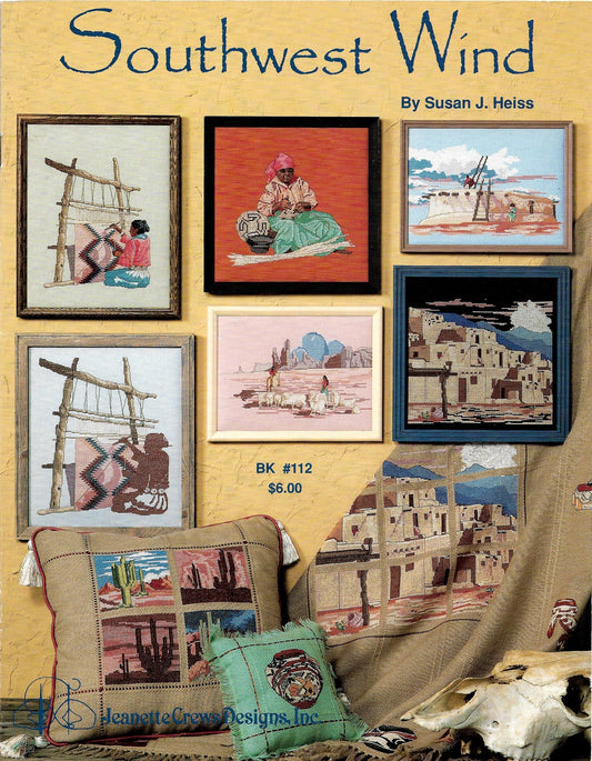 Jeanette Crews Southwest Wind native american Navajo cross stitch pattern