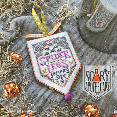 Hands on Design Spider Legs Scary Apothecary halloween cross stitch pattern