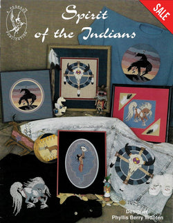 Pegasus Spirit of the Indians native american cross stitch pattern