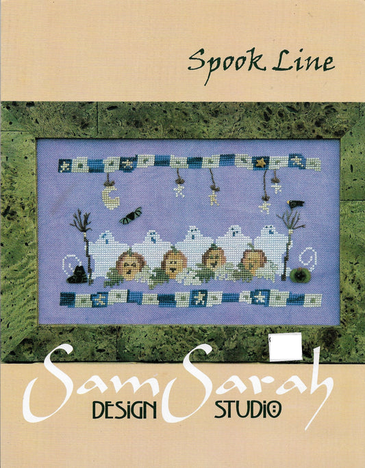 Sam Sarah Spook Line halloween cross stitch pattern