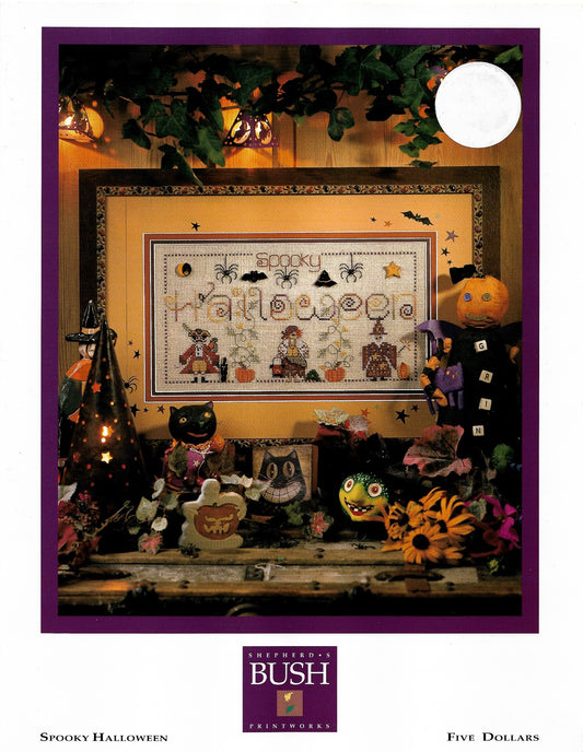 Shepherds Bush Spooky Halloween cross stitch pattern