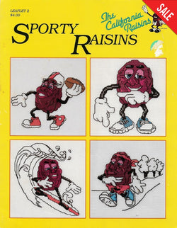 Just CrossStitch Sporty Raisins cross stitch pattern