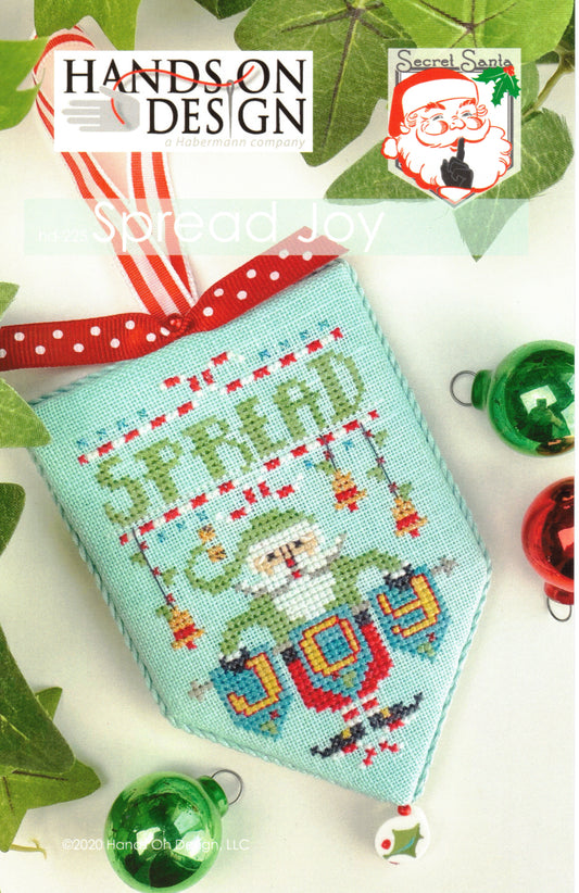 Hands on Design Spread Joy - Secret Santa christmas cross stitch pattern