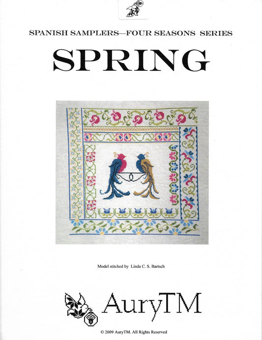 AuryTM Spring cross stitch pattern