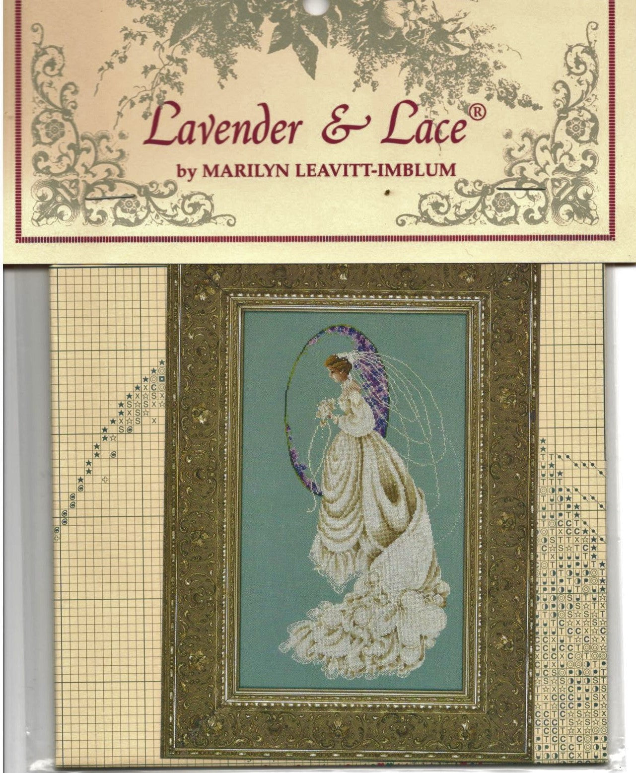 Lavender & Lace Spring Bride L&L55 cross stitch