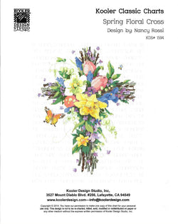 Kooler Design Studios Spring Floral Cross cross stitch pattern