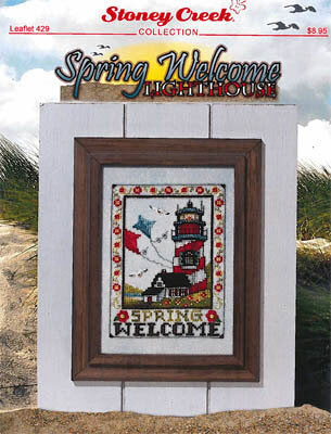 Stoney Creek Spring Welcome Lighthouse LFT429 cross stitch pattern