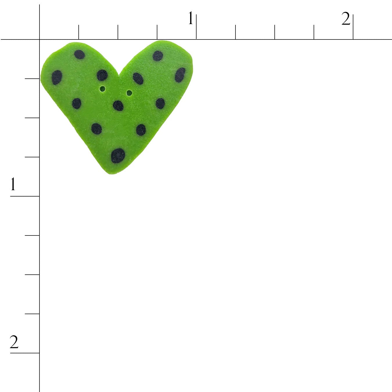 Green Dot Heart SS1011 Buttons