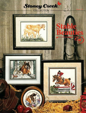 Stoney Creek Stable Beauties BK155 horse cross stitch pattern