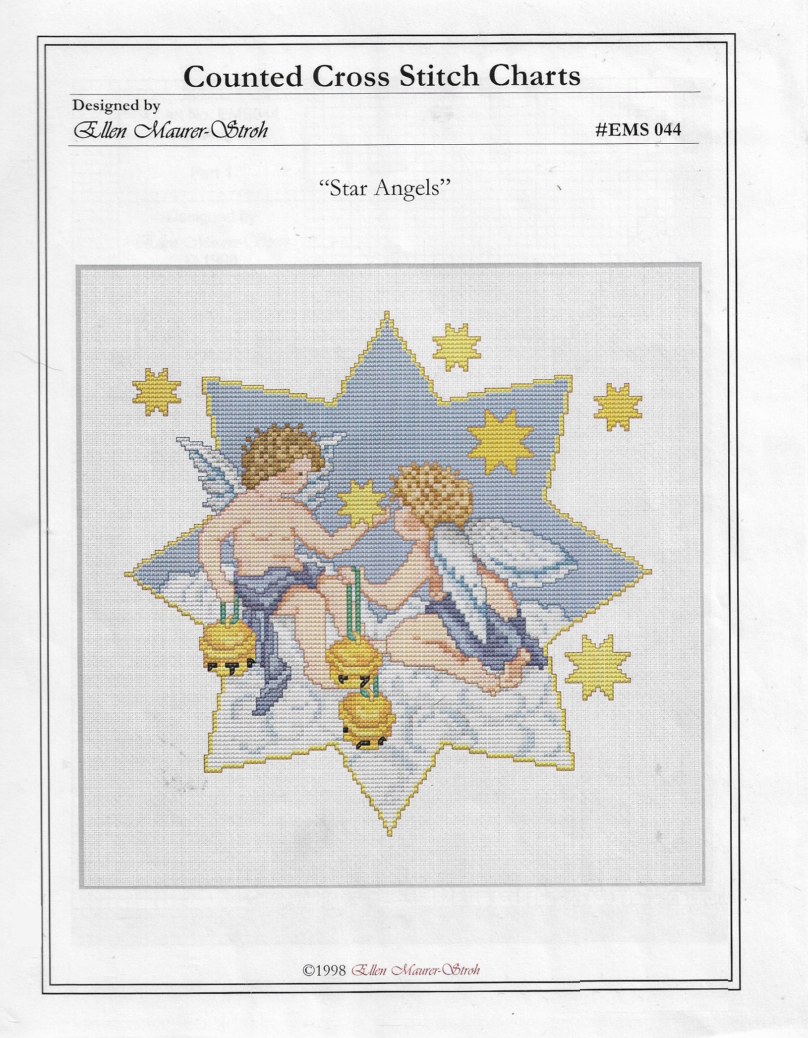 Ellen Maurer-Strohs Star Angels EMS044cross stitch pattern