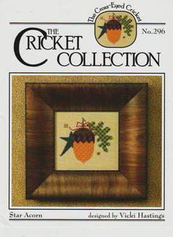 Cricket Collection Star Acorn, CC296 cross stitch pattern