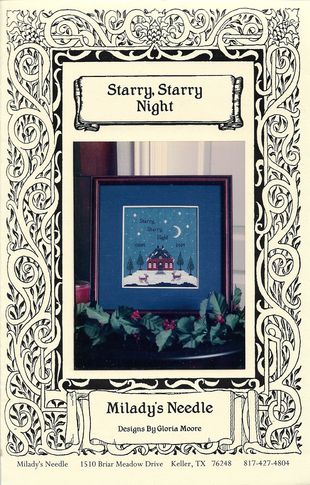 Milady's Needle Starry, Starry Night cross stitch pattern