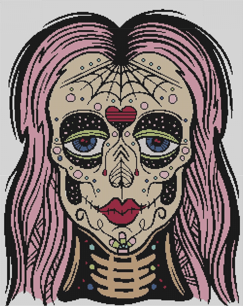 Girl Skull pattern