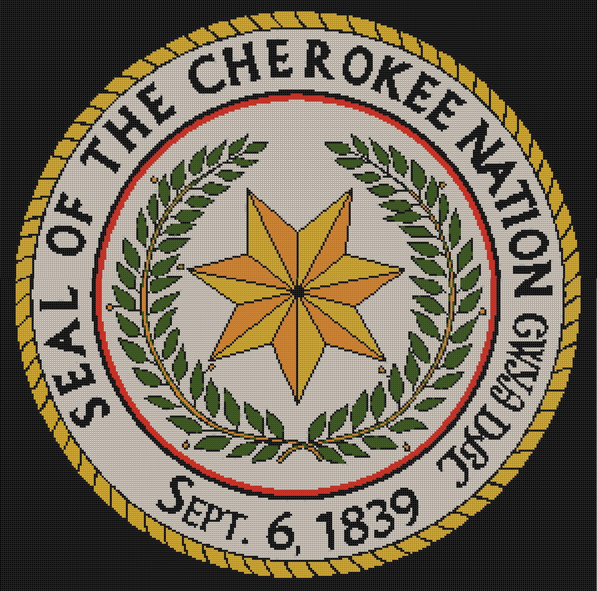 Cherokee Seal pattern