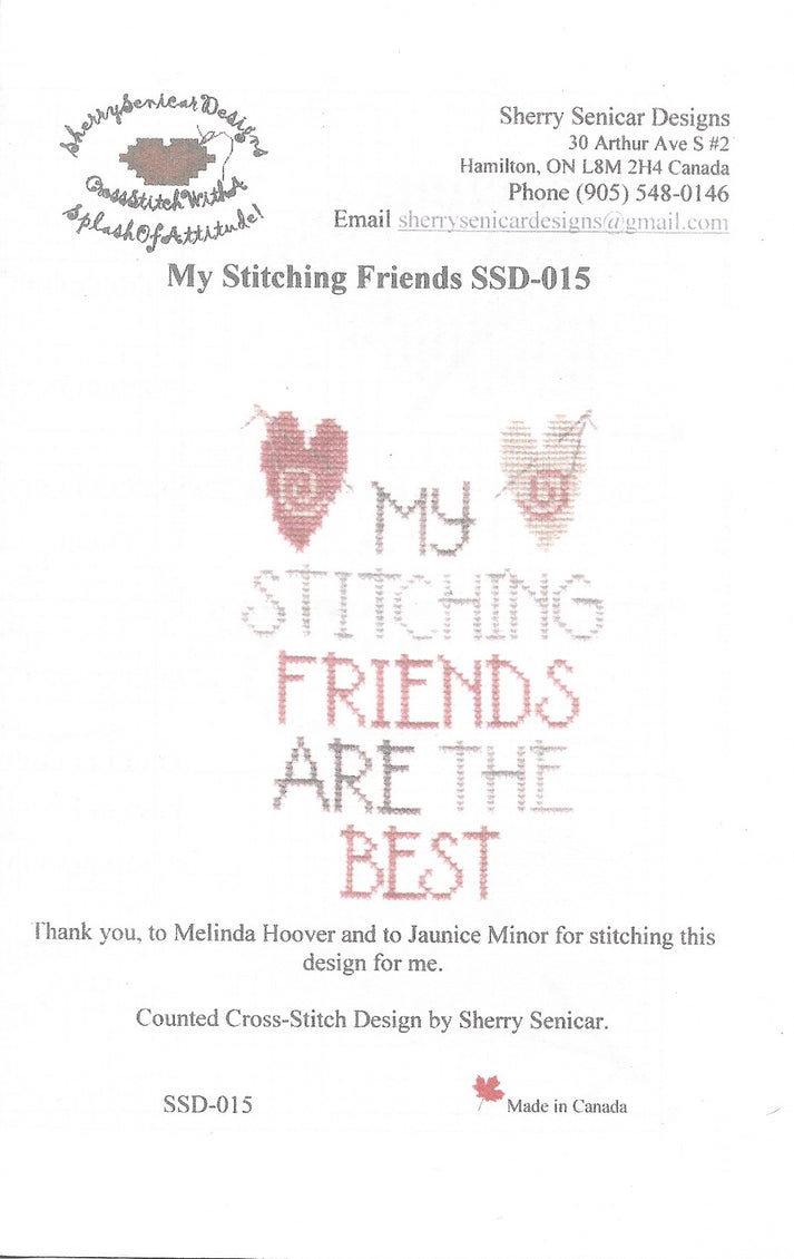 Stitching Friends pattern – Sandra's Stitch Stash