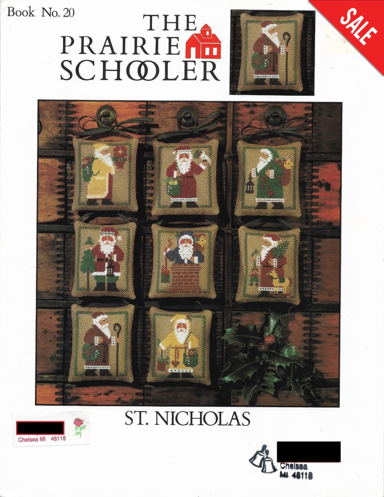 Prairie Schooler St. Nicholas PS20 christmas cross stitch pattern