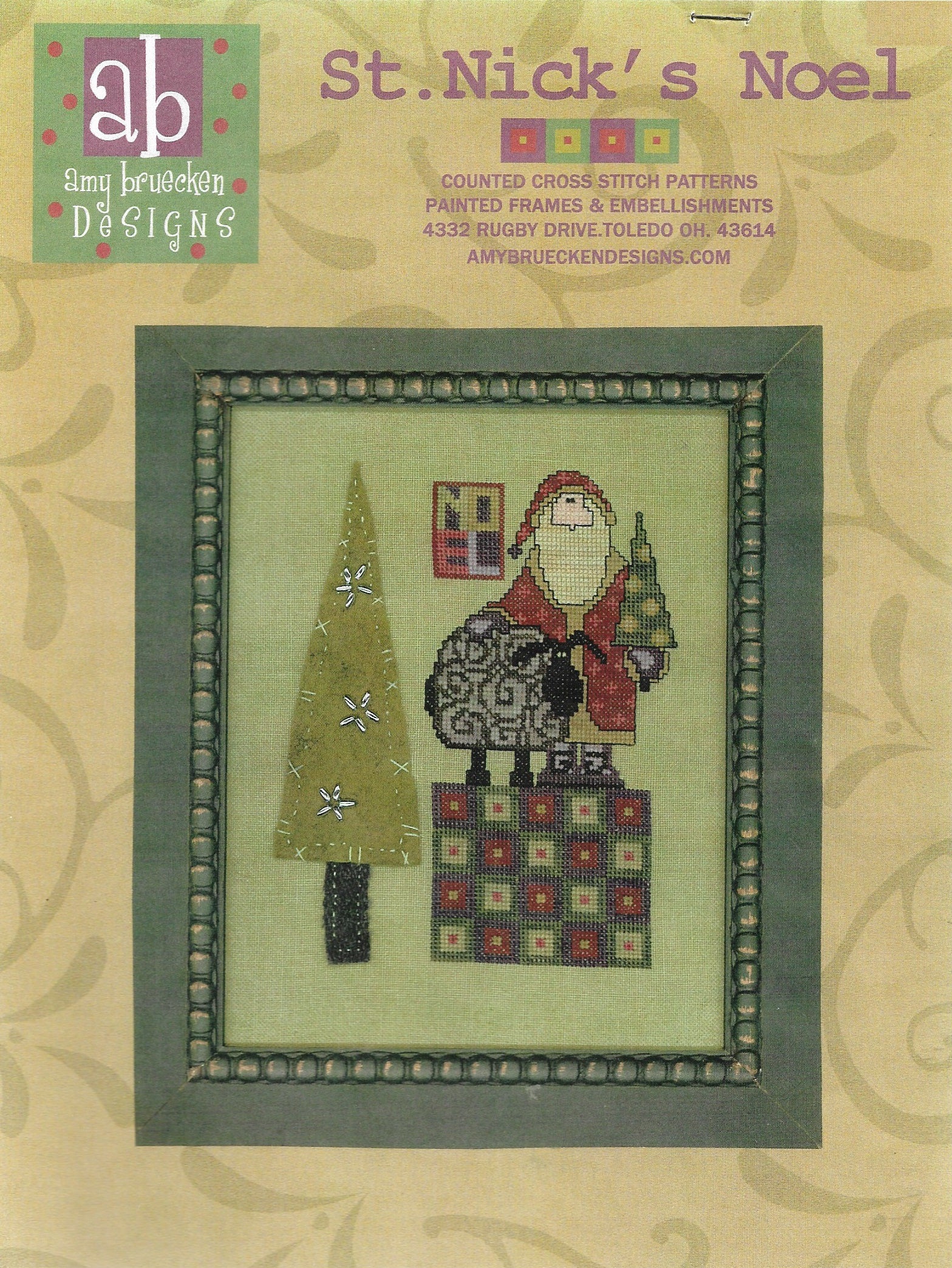 Amy Bruecken St. Nick's Noel Christmas cross stitch pattern