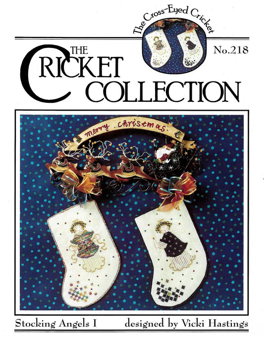 Cricket Stocking Angels I CC218 christmas cross stitch pattern