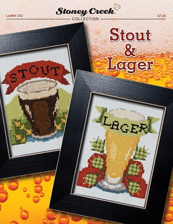 Stoney Creek Stout & Lager, LFT352 beer cross stitch pattern
