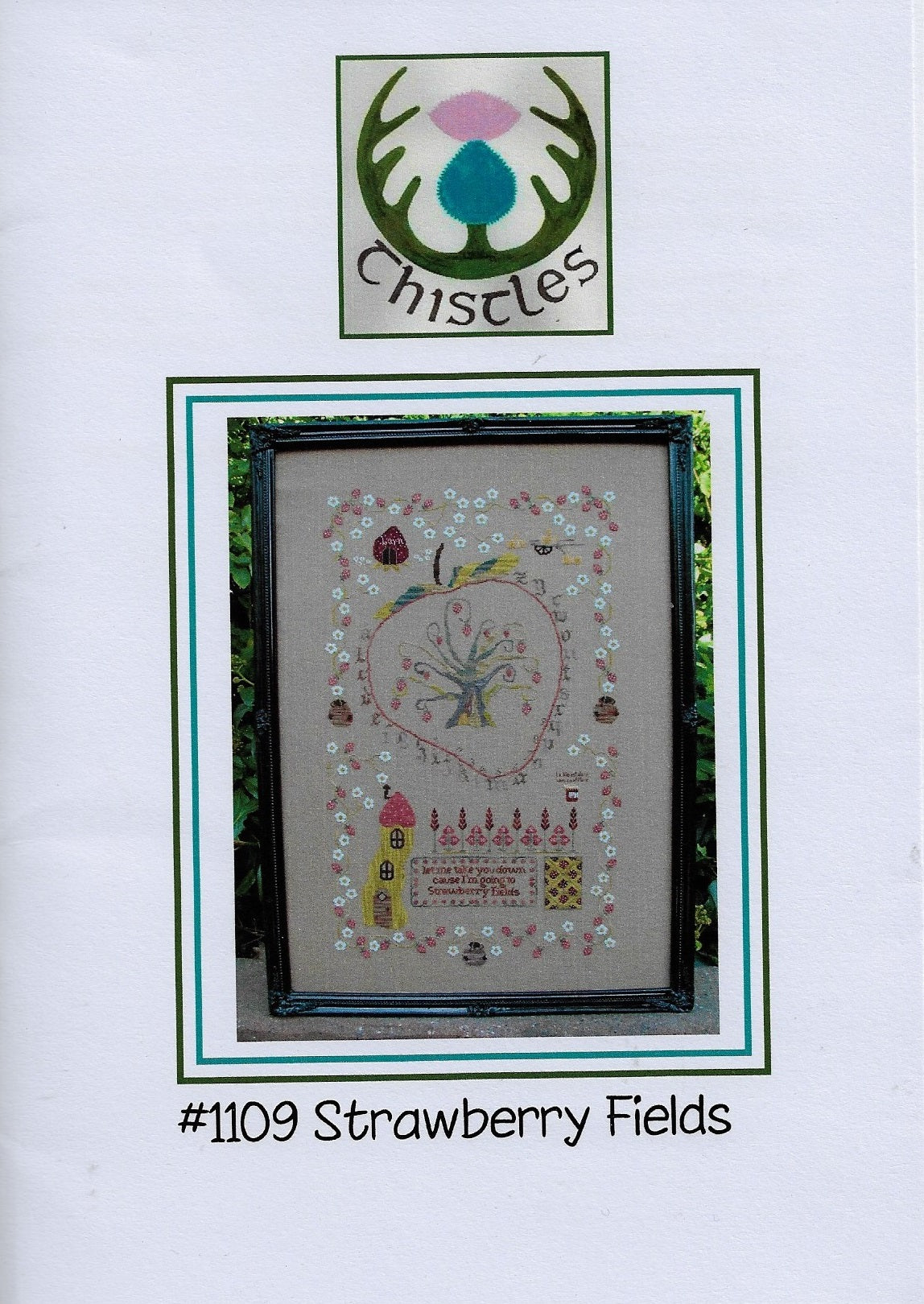 Thistle Strawberry Fields cross stitch pattern