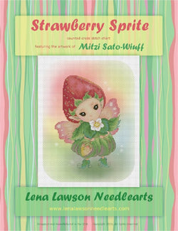 Lena Lawson Strawberry Sprite cross stitch pattern