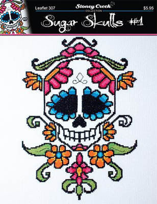 Stoney Creek Sugar Skull #1 pattern LFT307 cross stitch pattern