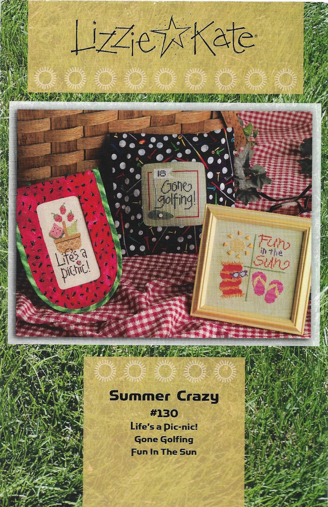 Lizzie Kate Summer Crazy LK130 cross stitch pattern