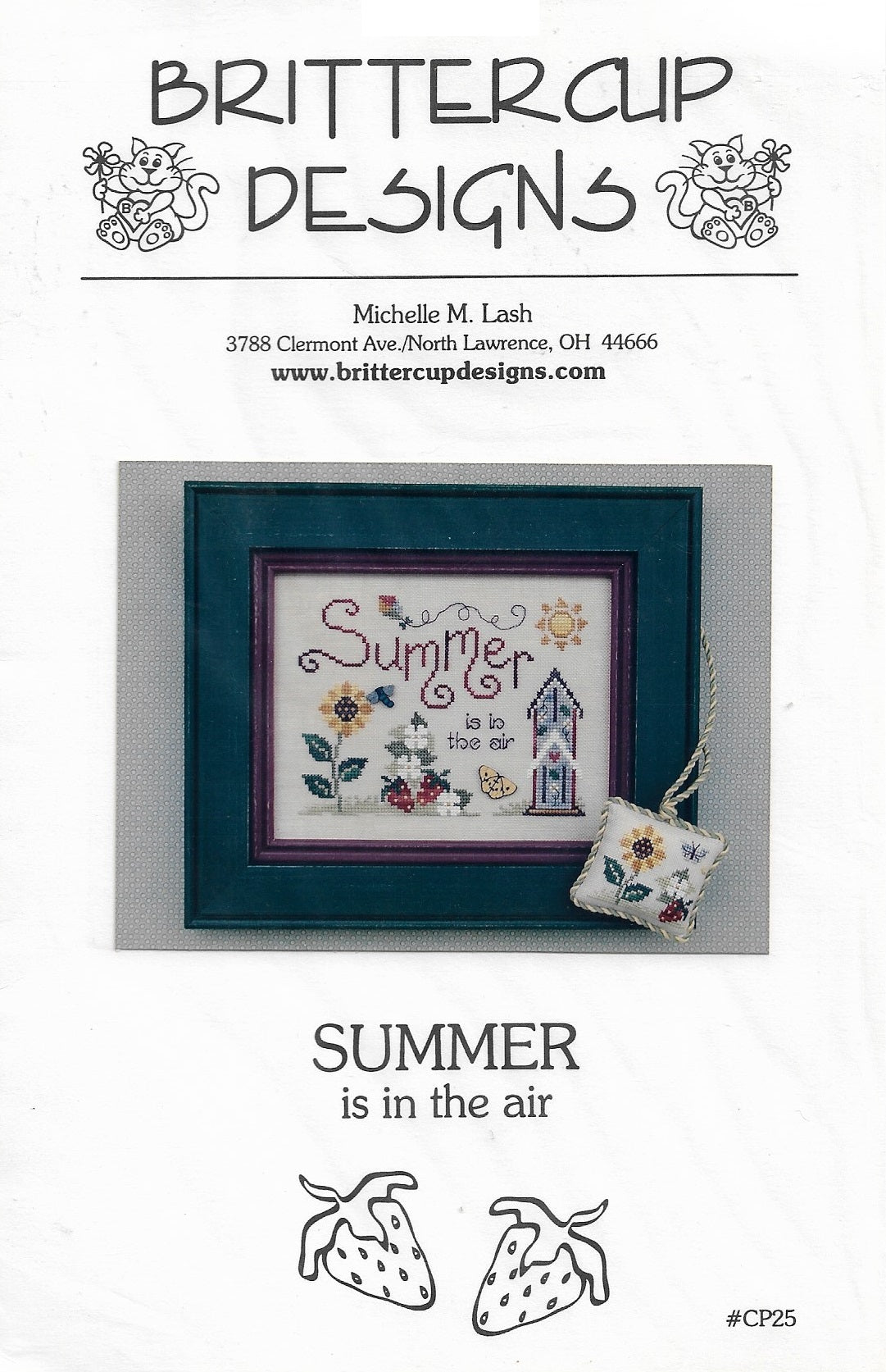 Brittercup Summer is in the Air CP25 cross stitch pattern
