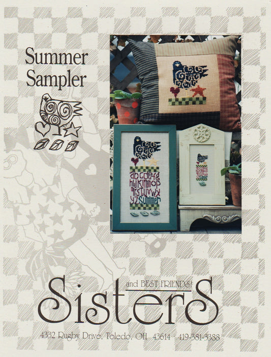 Sisters & Best Friends Summer Sampler cross stitch pattern