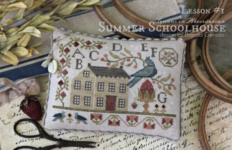 With Thy Neede & Thread Summer Schoolhouse lesson 1 cross stitch pattern