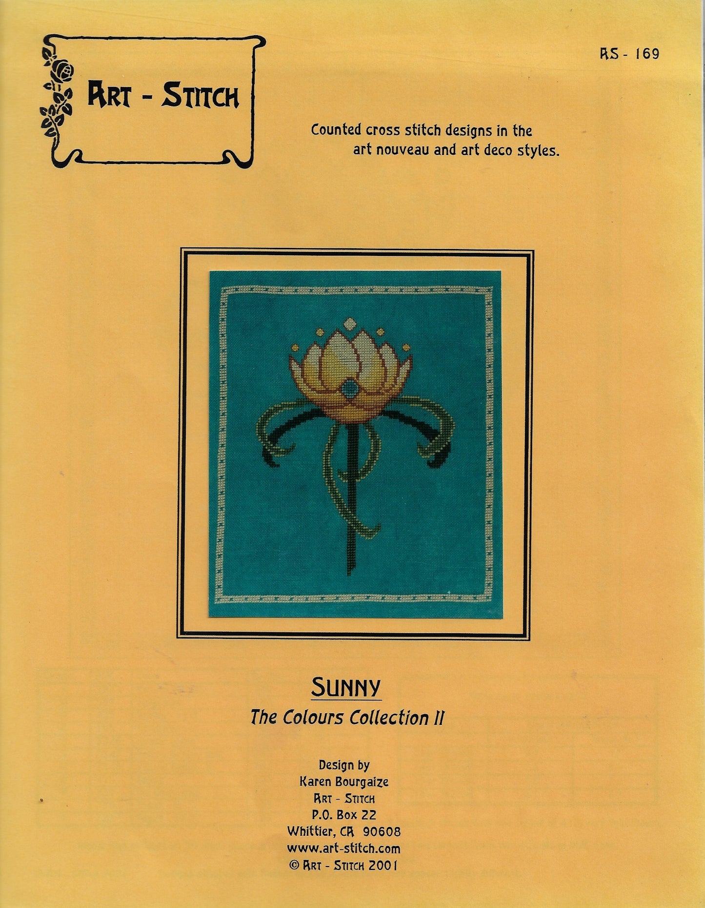 Art-Stitch Sunny flower cross stitch pattern