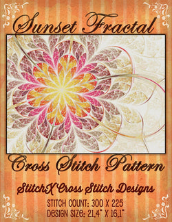 StitchX Sunset cross stitch pattern
