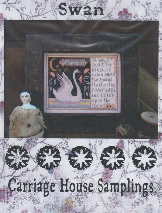 Carriage House Swan cross stitch pattern