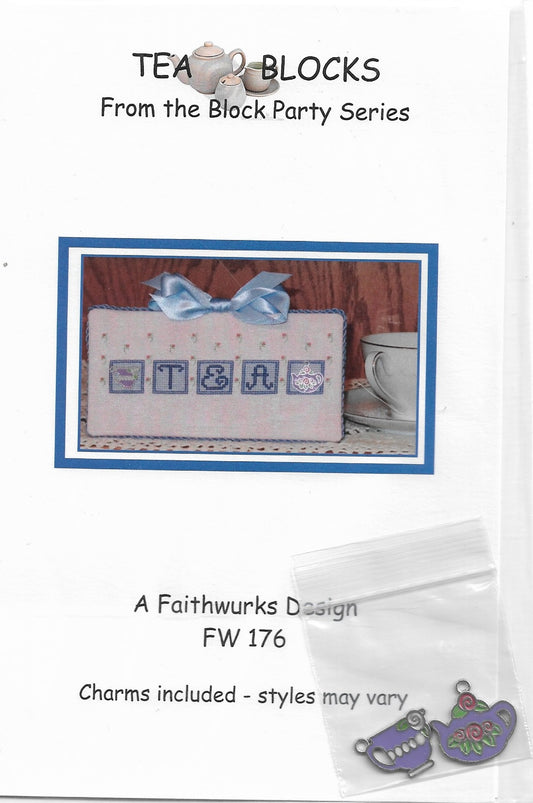 Faithwurks Designs Tea Blocks FW176 cross stitch pattern